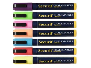 Krijtstift Securit Sma-510 Schuin Assorti 2-6mm Blister à 8st - 6