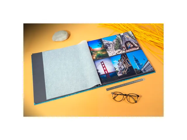 Fotoalb spir 60p zwt 32x32 PAON eendenbl
