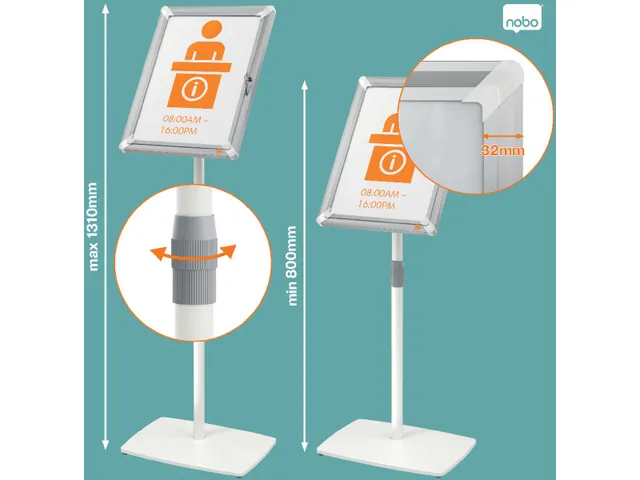 info vloerstandaard Premium Plus, afsluitbaar, ft A3
