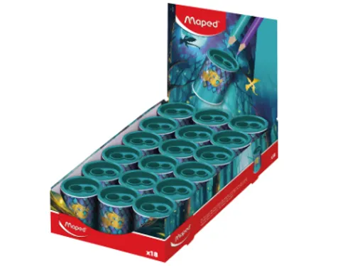 Puntenslijper Maped Dragon 2gaats display 18 stuks
