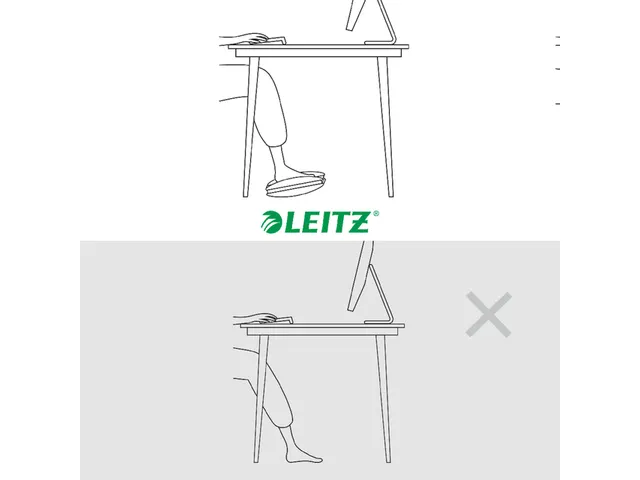 Voetensteun Leitz Ergo verstelbaar lichtgrijs