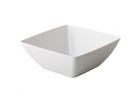Melamine Wit gebogen vierkant bak 19cm