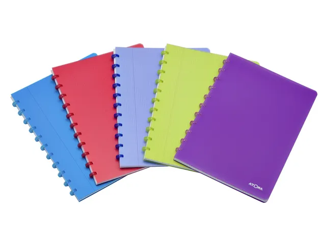 Schrift Atoma A4 blanco 144blz 90gr PP transparant assorti