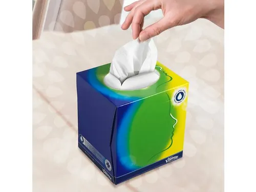 Kleenex 8825 facial tissue 3-laags wit kubus 20x20cm 12 x 56 tissue