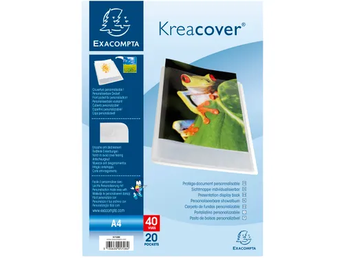 Showalbum A4 In Kreacover Halfharde PP 20 Tas Transparant