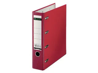 Ordner Leitz 1012 A4 80mm Pp Bank 2 mechanieken Rood - 1