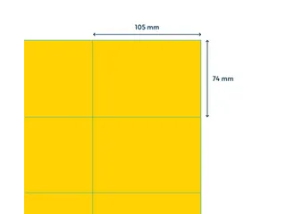 Gekleurde Etiketten 105x74mm Geel 42720 1000 Vel - 3
