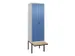 locker voor scheiding van kleding,HxBxD 2120x600x815mm,2vak