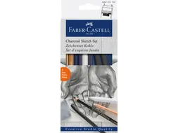 Houtskool Faber Castell 7-Delige Set