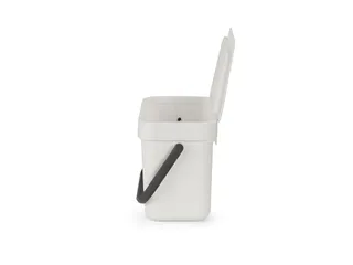 Afvalemmer Sort & Go 3 Liter Lichtgrijs - 3