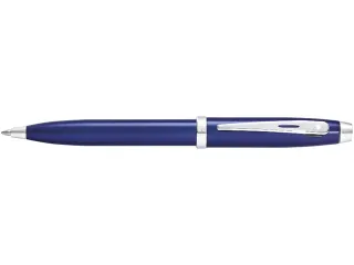 Balpen SHEAFFER 100 E9339 Glossy blue lacquer chrome plated - 4