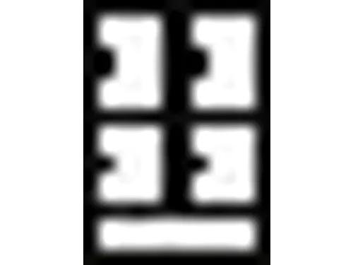 lockerkast,HxBxD 855x800x500mm,2x2vakken,RAL7035,front RAL6011