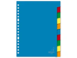 Tabblad Kangaro A5 blanco PP 120 micron assorti 17-gaats 10-delig