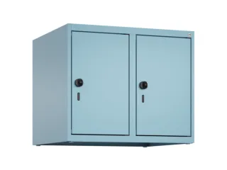 opzetkast,v. locker,2vak.,vak B 300mm,HxBxD 500x600x500mm,draaigrendel - 2