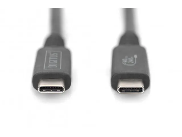 USB 4.0-aansluitkabel Type-C - Type-C max. resolutie 8K@60Hz 1m Zwart