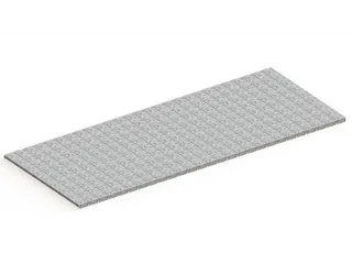 legbord van plaatstaal,v. palletstelling,BxD 2700x1100mm,vakl. 2700kg - 1