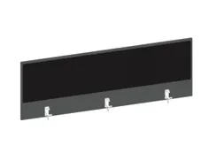 baliepaneel bureau aanbouw achter MS-donkergrijs BN8033-zwart 1400mm