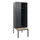 locker met bank,HxBxD 1950x600x815mm,2vak,vak B 300mm,cilinderslot