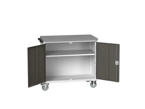 werkbank,verrijdbaar,HxBxD 980x1050x600mm,linoleumblad