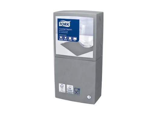 Tork 477832 Cocktailservet Advanced Grijs 24x24cm