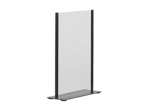 Kaarthouder Europel zwart metaal met acryl bord A4