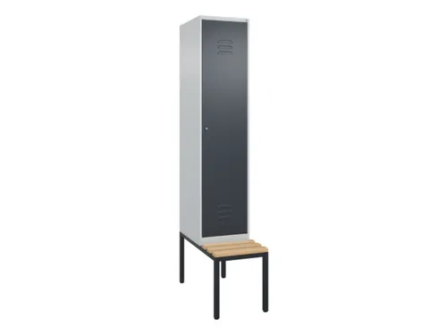 locker met bank,HxBxD 2120x400x815mm,1vak,vak B 400mm,cil.-slot