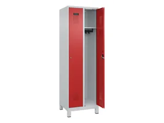locker,HxBxD 1950x600x500mm,2vak,vak B 300mm,cil.-slot,voeten - 2