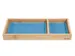 Pennenbak EYE STYLE bamboe 245x109x25mm met l.grijs- blauwe inlay