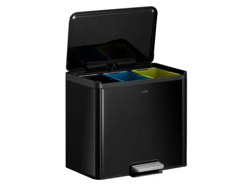 Essential Recycler pedaalemmer 9+9+9L zwart