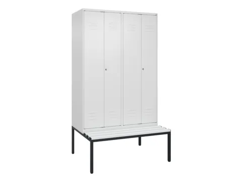 locker voor scheiding van kleding,HxBxD 2120x1200x815mm,4vak