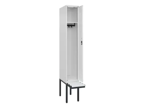 locker met bank,HxBxD 2120x300x815mm,1vak,vak B 300mm,cilinderslot