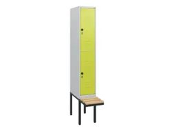 Dubbeldekse dekenkist,HxBxD 1950x300x815mm,1x2vak.,vak B 300mm