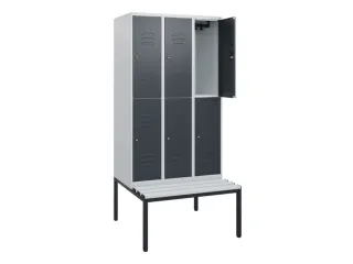 Dubbeldekse dekenkist,HxBxD 1950x900x815mm,3x2vak.,vak B 300mm - 2