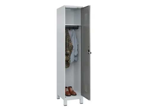 locker,HxBxD 1950x400x500mm,1vak,vak B 400mm,draaigrendel,voeten