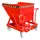 Kiepbak Staalplaat 1115x1010x1220mm Inh. 0.40m³ 1000kg Rood