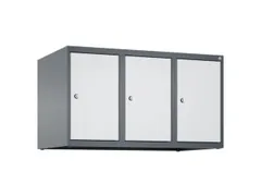 opzetkast,v. locker,3vak.,vak B 300mm,HxBxD 500x900x500mm,vleugeldeur