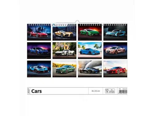 Kalender 2027 Helma 365 31.5x45cm autos