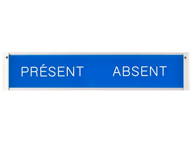 Kopstrook Present & Absent Blauw Franstalig