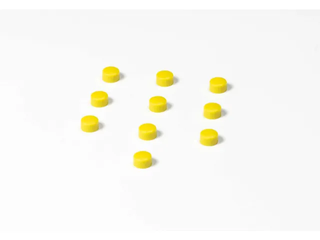 Smit Visual Memomagneten ø 10mm Geel 10 stuks