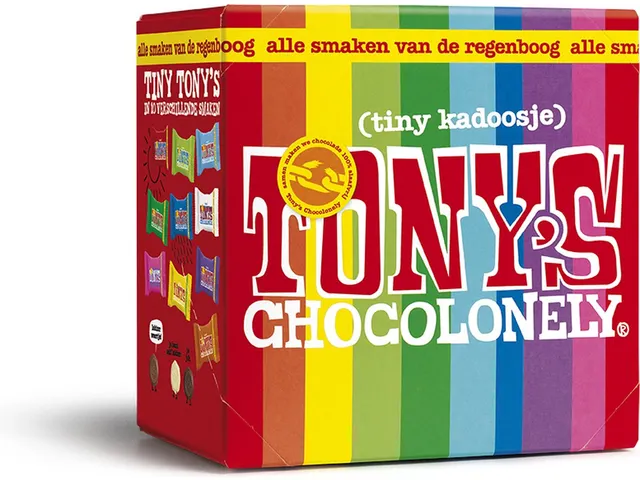 Chocolade Tony's Chocolonely tiny mix doos 200gr
