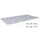 legbord,v. magazijnstelling,BxD 1300x800mm,vakl. 125kg,staal,RAL7035