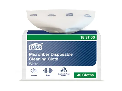 Microvezeldoek Tork Premium Disposable 40 vel wit 183700
