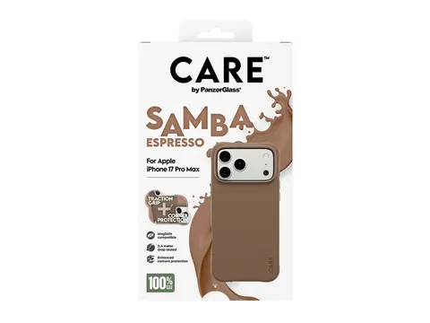 PanzerGlass CARE by Samba Case Espresso w. MagSafe iPhone 17 Pro