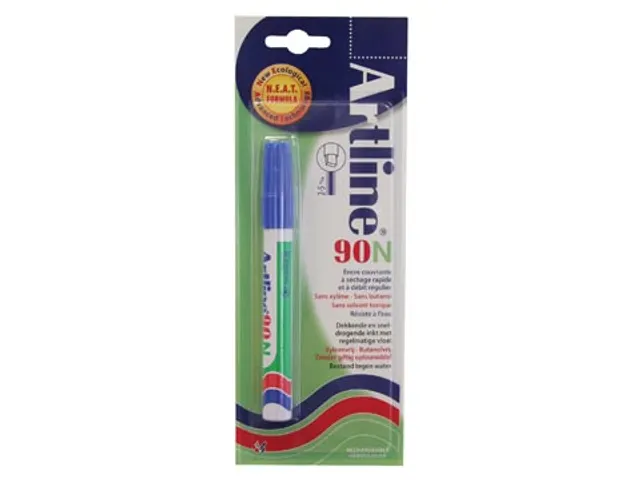 Permanent marker Artline 90 blauw (op blister)