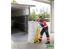 steekwagen,draagverm. 250kg,lucht-banden,steekplaat BxD 360x480mm