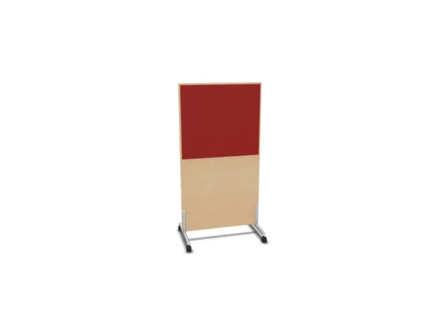 scheidingswand,HxB 1545x800mm,NE-esdoorn,BN4011-rood