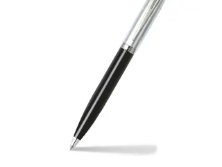 Balpen SHEAFFER 100 E9313 Glossy black barrel brushed chrome cap nicke - 3