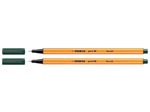 Fineliner STABILO point 88/63 aardegroen 0.4mm