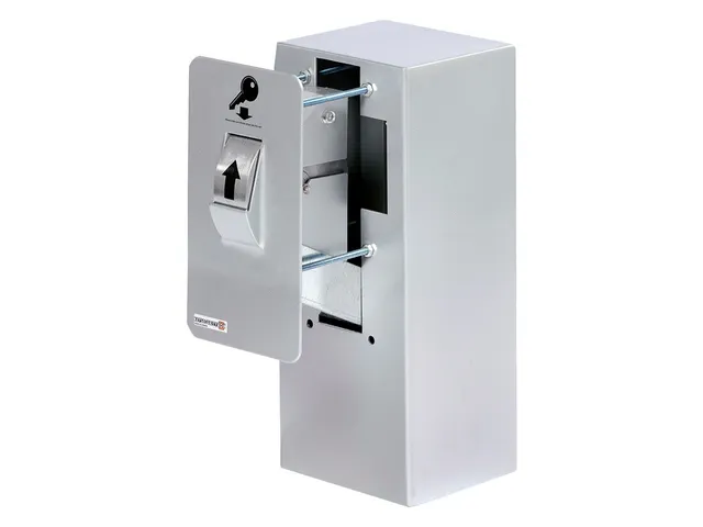 Key Security Box Ksb 007 Inbouwmuur Dubbelbaard Sleutelslot Grijs