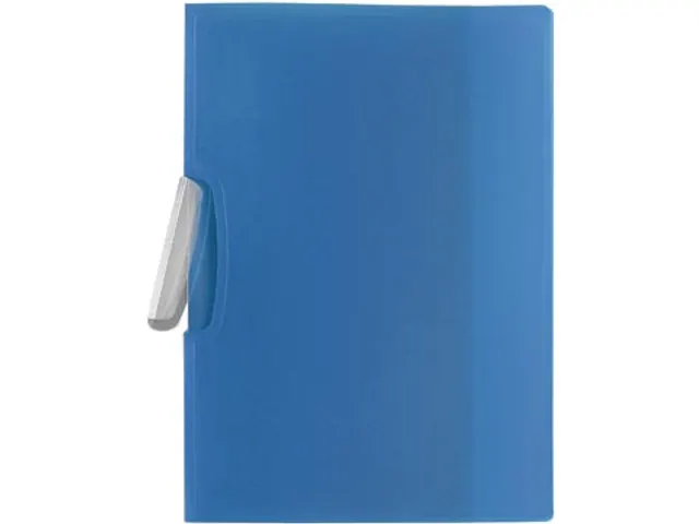 Klemmap Met Draaibare Clip A4 Transparant blauw